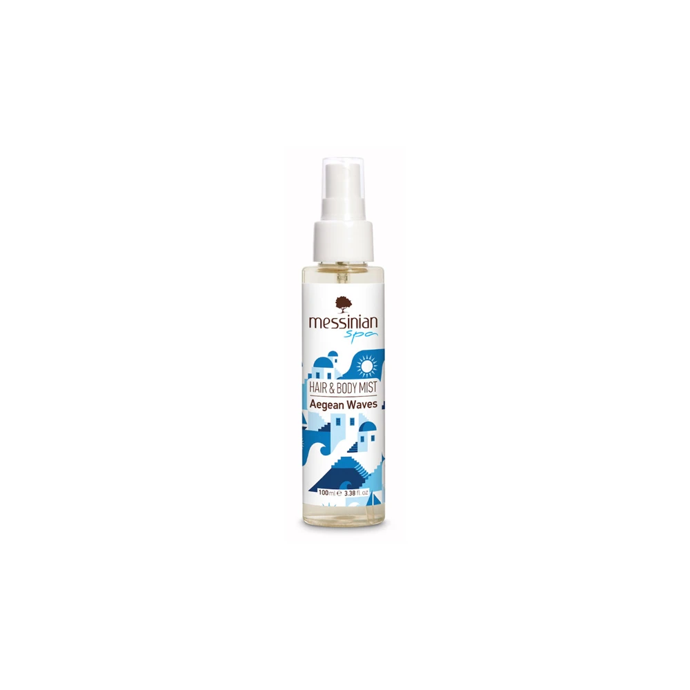 Messinian Spa Hair & Body Mist Aegean Waves Καθαρές Υδάτινες & Διακριτικές Λουλουδένιες Νότες 100ml