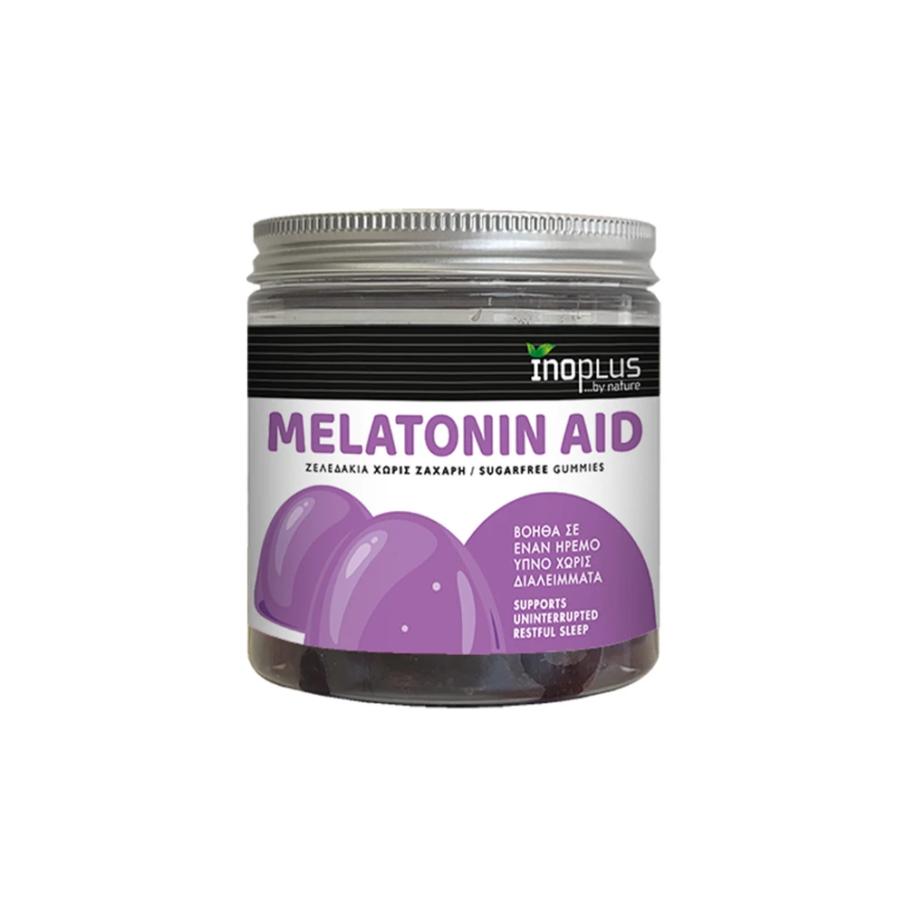 InoPlus Melatonin Aid Συμπλήρωμα Με Μελατονίνη Για Ήρεμο Ύπνο 60 ζελεδάκια