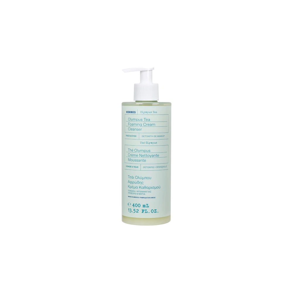 Korres Olympus Tea Foaming Cream Cleanser Αφρώδης Κρέμα Καθαρισμού Mε Τσάι Ολύμπου 400ml