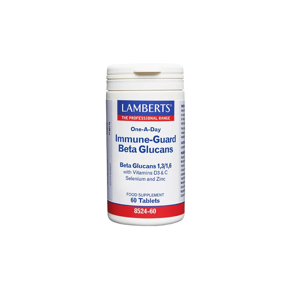 Lamberts Immune Guard Beta Glucans Συμπλήρωμα Διατροφής Β-Γλυκάνων Βιταμινών & Μετάλλων 60 ταμπλέτες