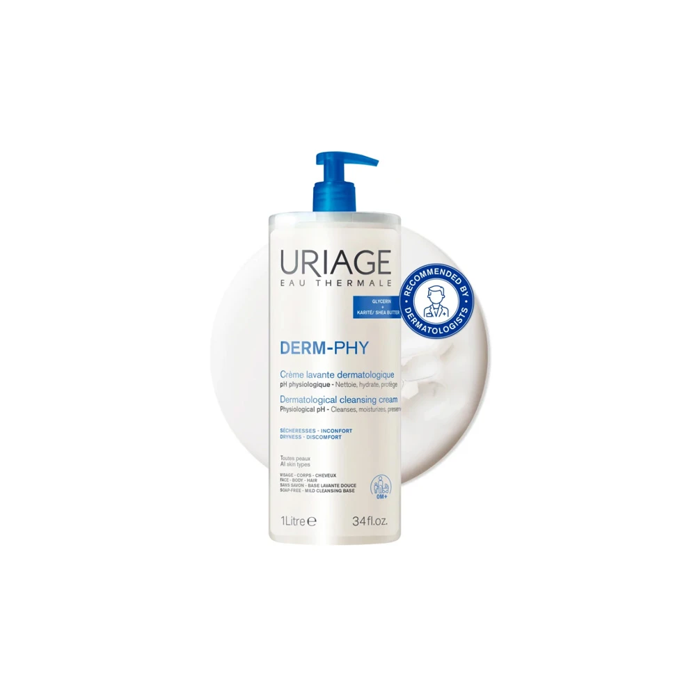Uriage Derm Phy Creme Lavante Cleansing Cream 1Lt