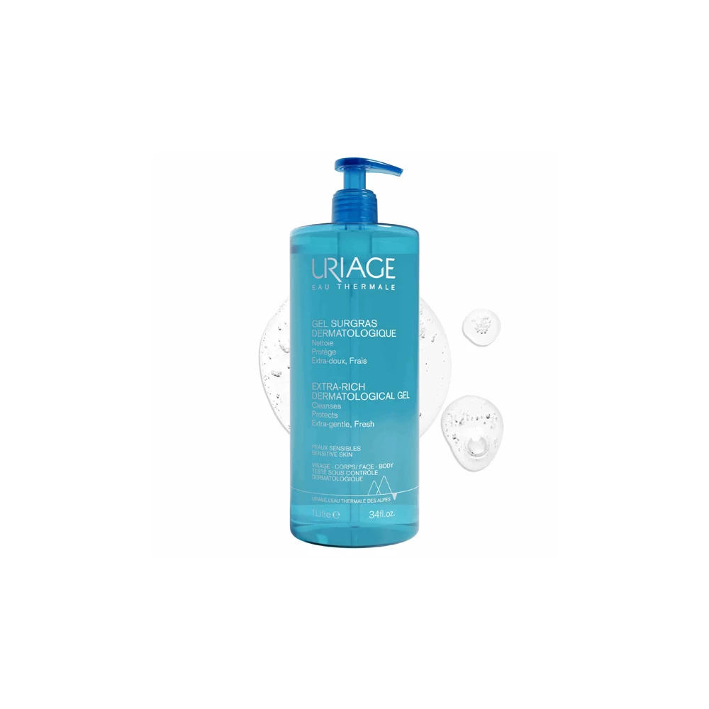 Uriage Promo (-20% Special Offer) Extra Rich Dermatological Gel Τζελ Καθαρισμού Προσώπου 1Lt