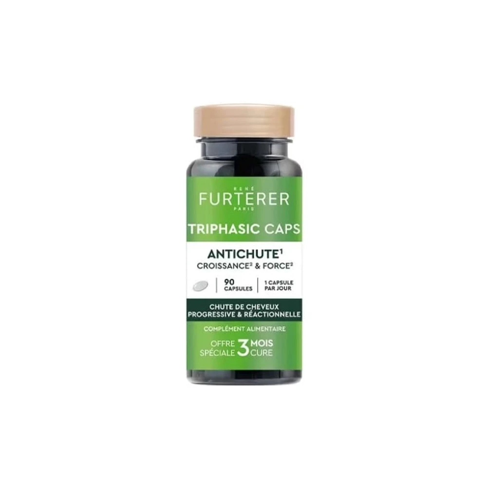 Rene Furterer Triphasic Anti Hair Loss Συμπλήρωμα Διατροφής Για Την Τριχόπτωση 90 φυτικές κάψουλες
