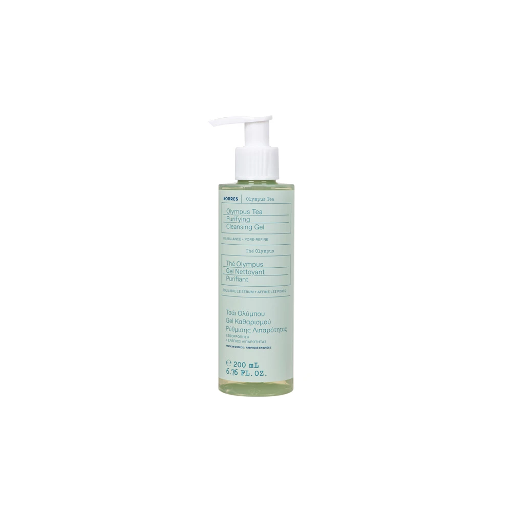 Korres Olympus Tea Purifying Cleansing Gel Τζελ Καθαρισμού Με Τσάι Ολύμπου Για Ρύθμισης Λιπαρότητας 200ml