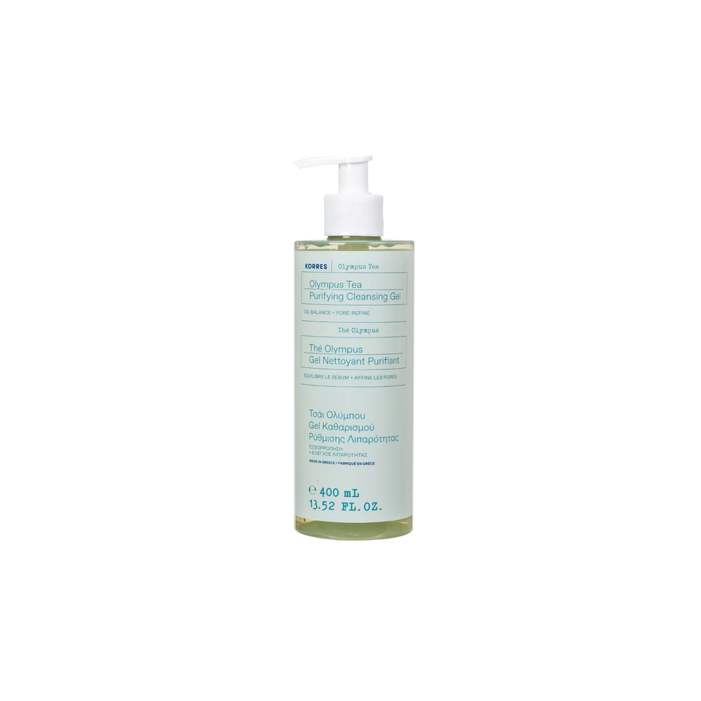 Korres Olympus Tea Purifying Cleansing Gel Τζελ Καθαρισμού Με Τσάι Ολύμπου Για Ρύθμιση Λιπαρότητας 400ml