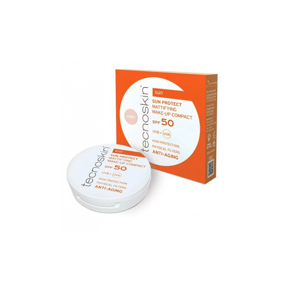 Tecnoskin Sun Protect Mattifying Make Up Compact Light SPF50 10gr