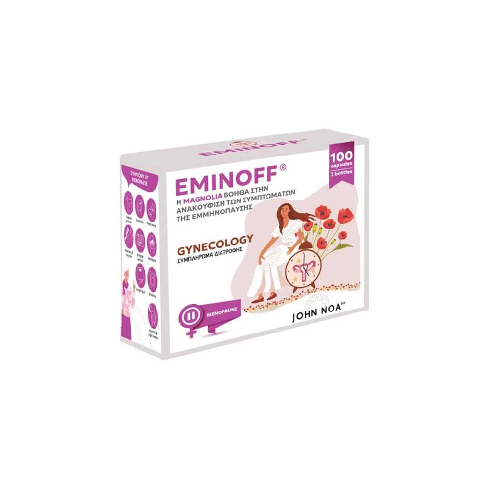 John Noa Eminoff Gynecology Συμπλήρωμα Διατροφής Για Την Εμμηνόπαυση 2x50 κάψουλες