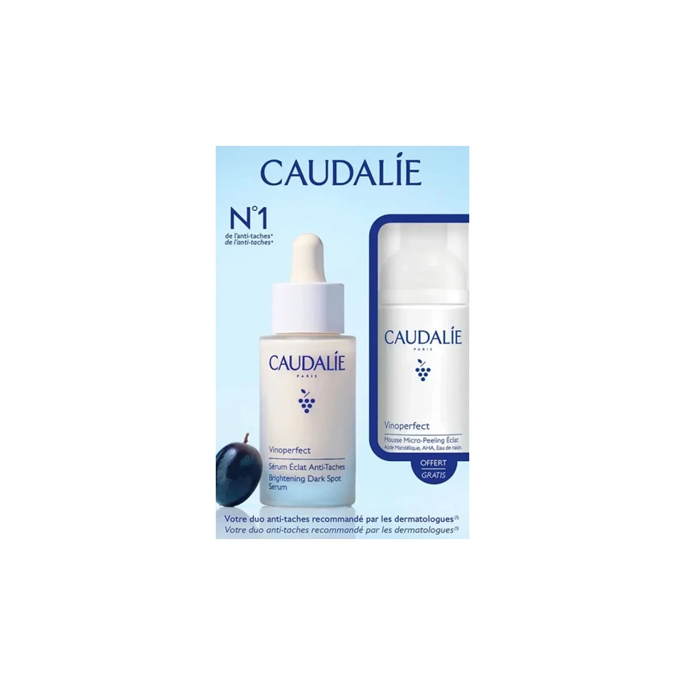 Caudalie Promo Vinoperfect Duo Serum Ορός Προσώπου Κατά Των Κηλίδων 30ml & Micropeel Foam Αφρός Καθαρισμού Προσώπου 50ml