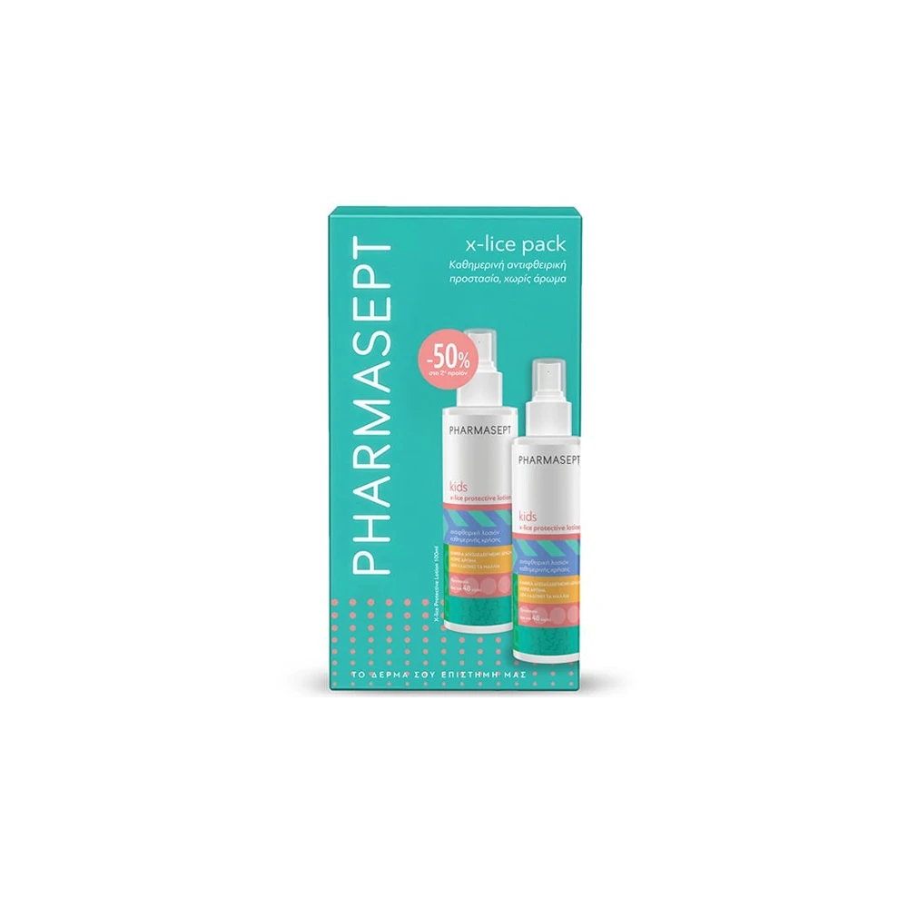Pharmasept Promo (-50% on the 2nd Product) Kids X-Lice Protective Lotion Children's Anti-Lice Lotion Without Fragrance 2x100ml