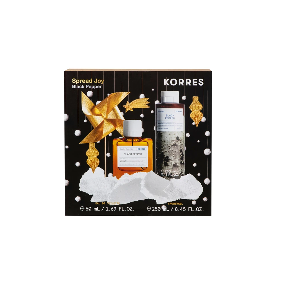 Korres Promo Spread Joy Με Black Pepper Eau De Toilette Ανδρικό Άρωμα 50ml & Black Pepper Showergel Ανδρικό Αφρόλουτρο 250ml