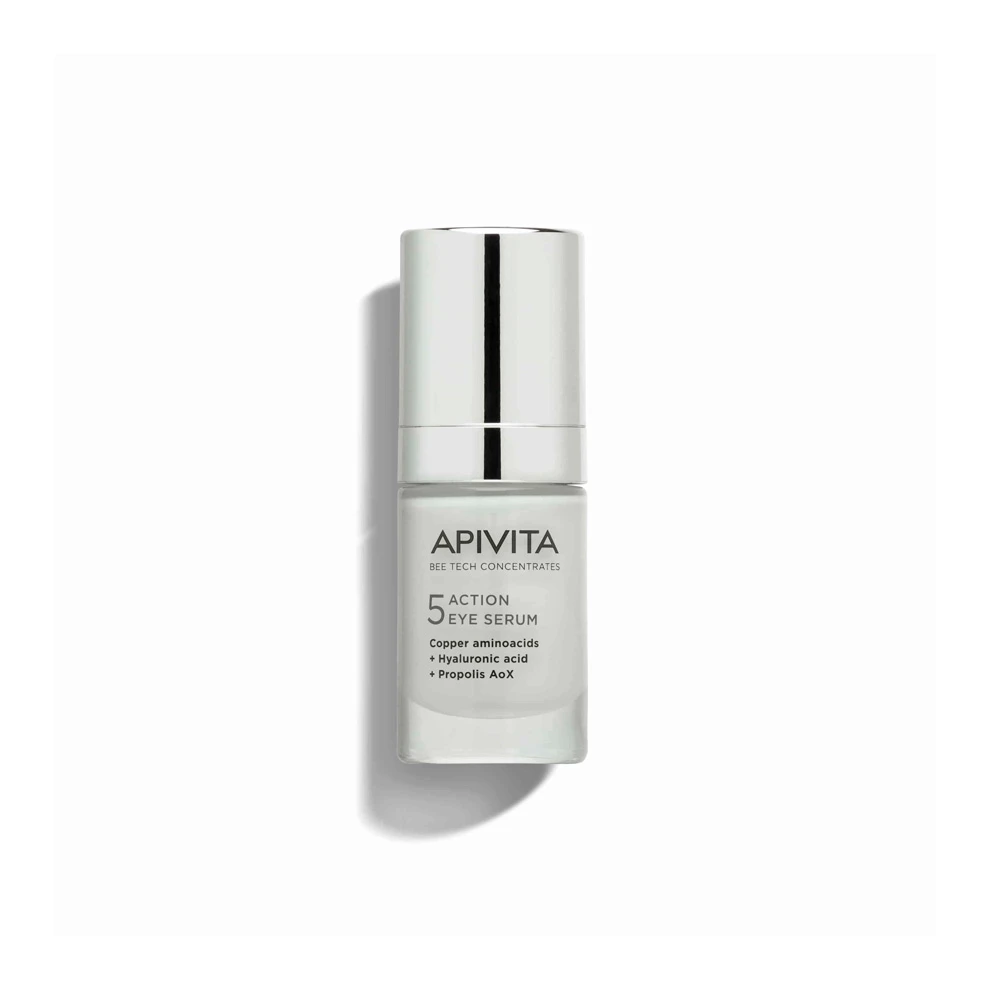 Apivita 5-Action Eye Serum Anti Wrinkle Firming & Moisturizing Eye Serum For A Rested & Radiant Look 15ml