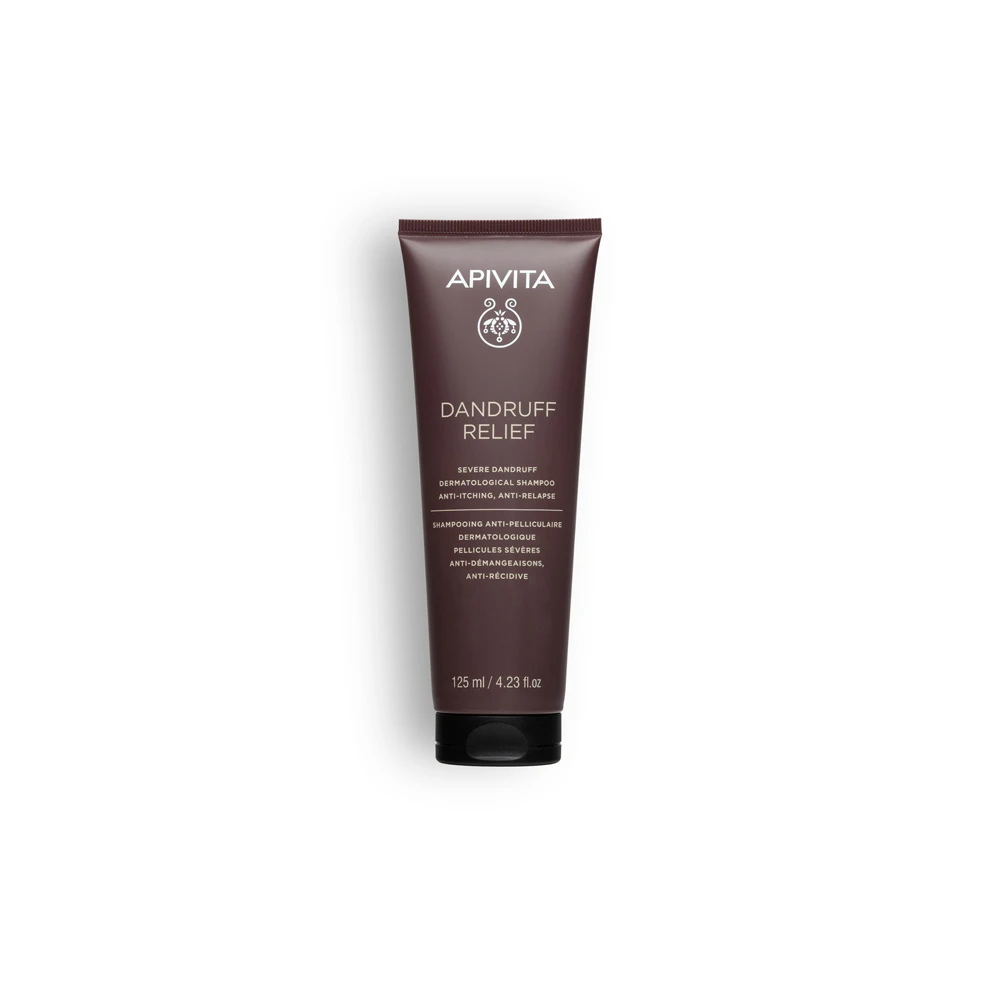 Apivita Dandruff Relief Shampoo for Severe Dandruff, Itching & Recurrence 125ml