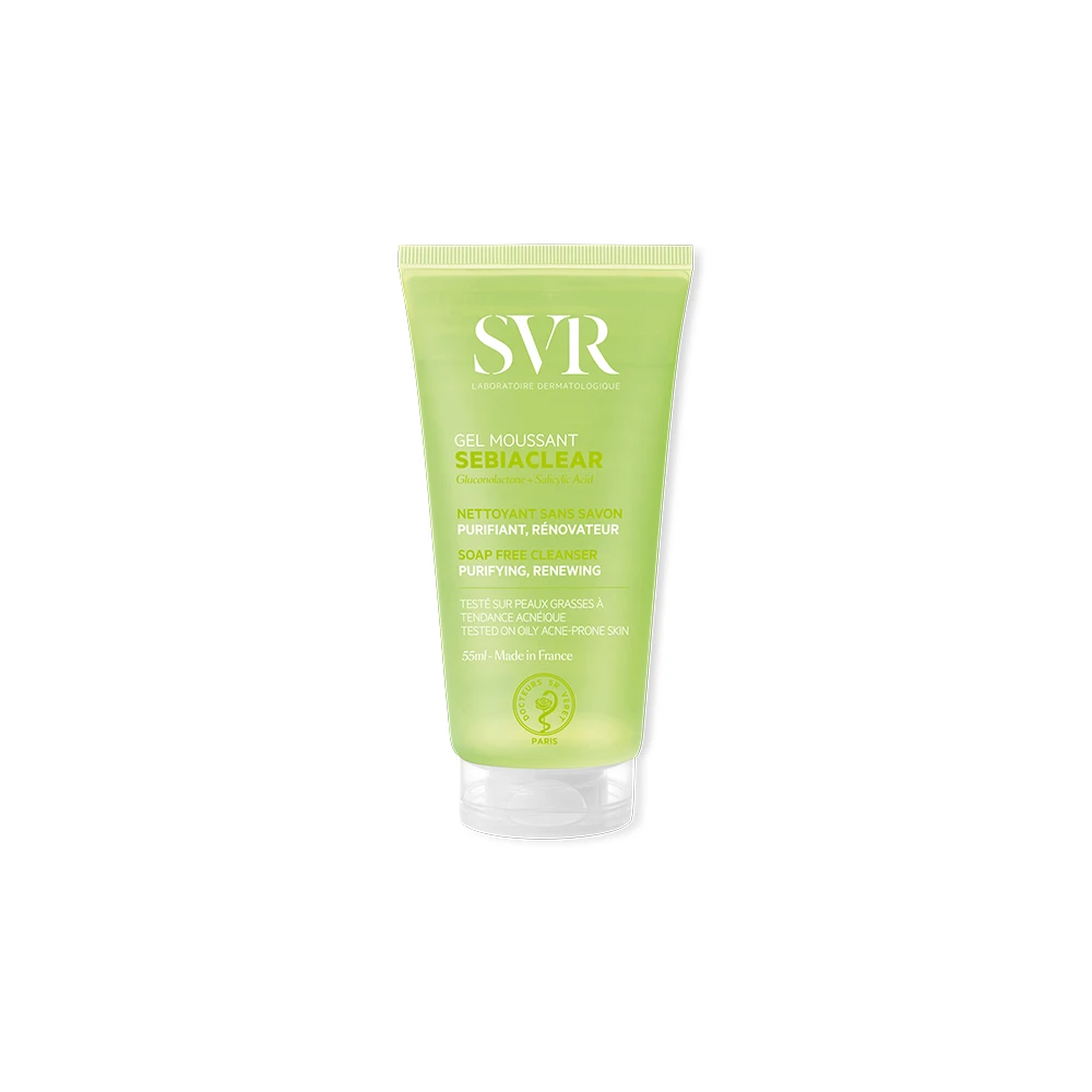 ΔΩΡΟ SVR Sebiaclear Gel Moussant Καθαρισμού 55ml