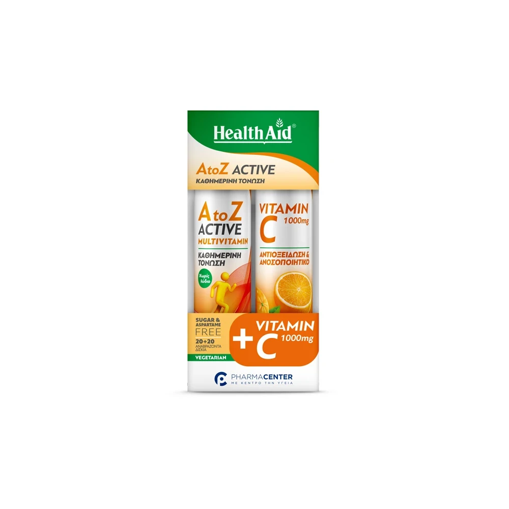 ΔΩΡΟ Health Aid A-Z & Vitamin C 1000mg 20 Αναβράζοντα Δισκία