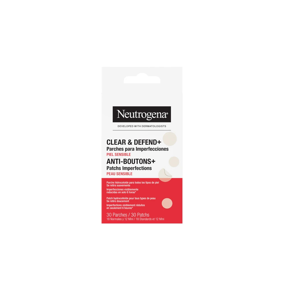 Neutrogena Clear & Defend+ Ultra Thin Blemish Patches 30 picies