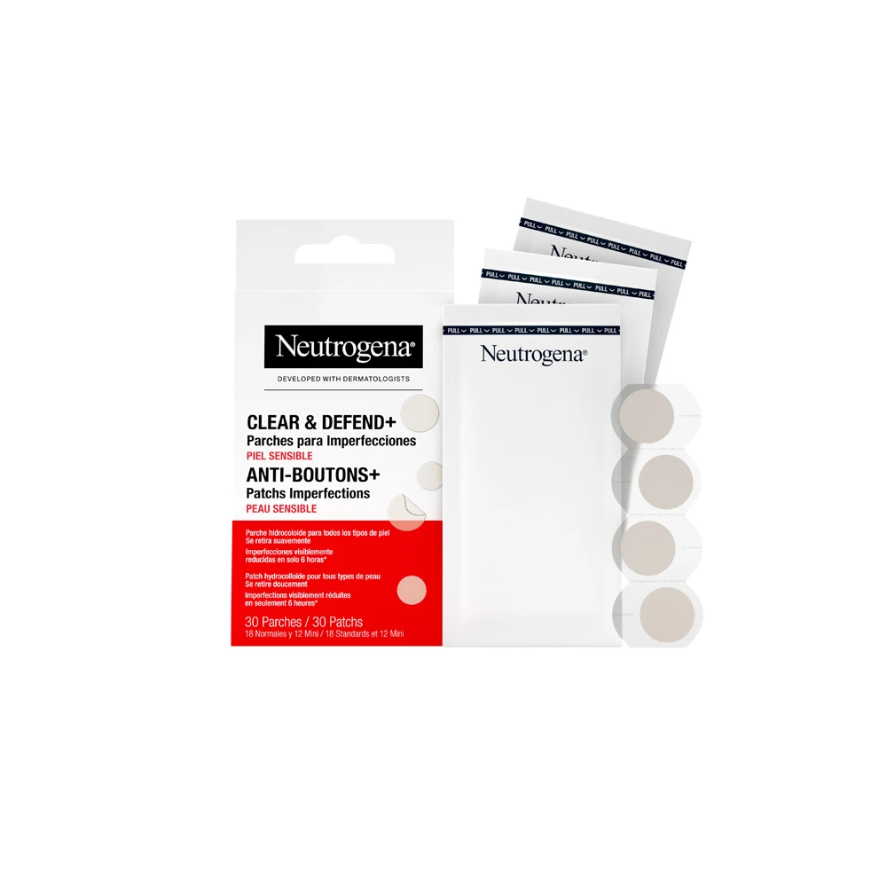 Neutrogena Clear & Defend+ Ultra Thin Blemish Patches 30 picies