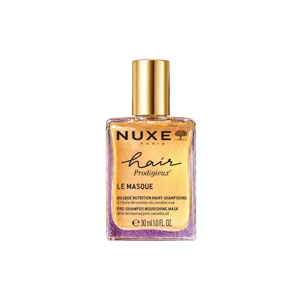 Nuxe Hair Prodigieux Christmas Promo High Shine Shampoo With Pink Camellia Oil Extract 200ml Shine & Hydration Conditioner 200ml & Nourishing Pre-Shampoo Mask 30ml