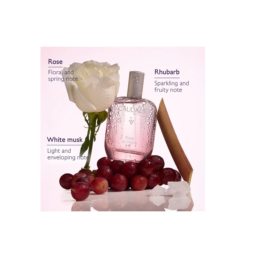 Caudalie Promo With Rose de Vigne Shower Gel Gentle Shower Gel With A Rose Scent 200ml & Fresh Fragrance Women’s Fragrance 50ml