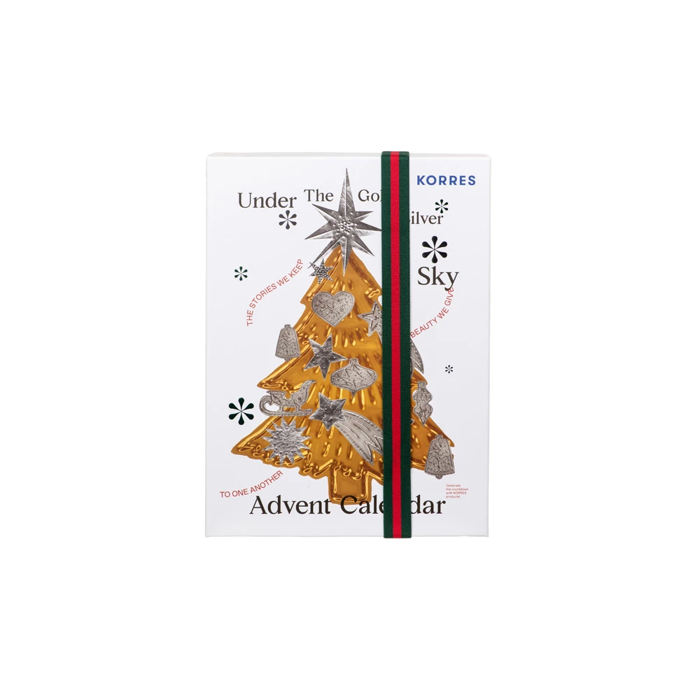 Korres Limited Edition Advent Calendar Under The Gold & Silver Sky 24 picies
