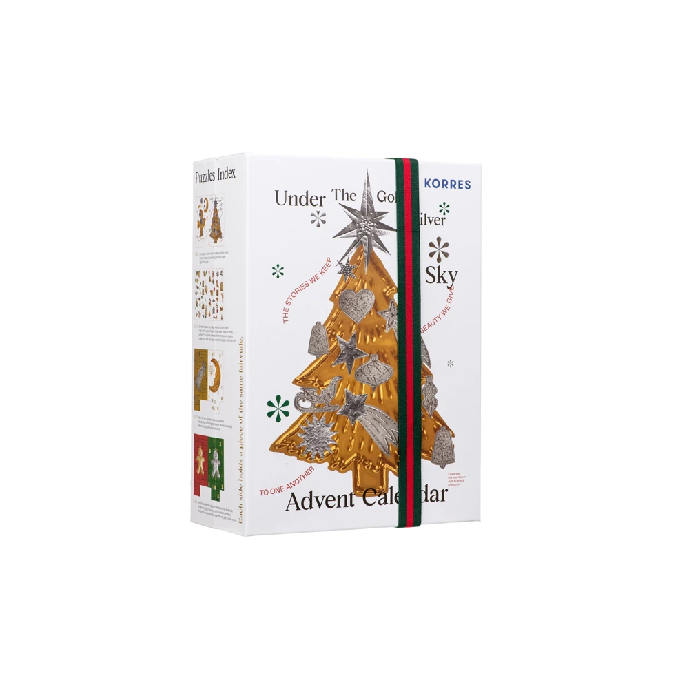 Korres Limited Edition Advent Calendar Under The Gold & Silver Sky 24 picies