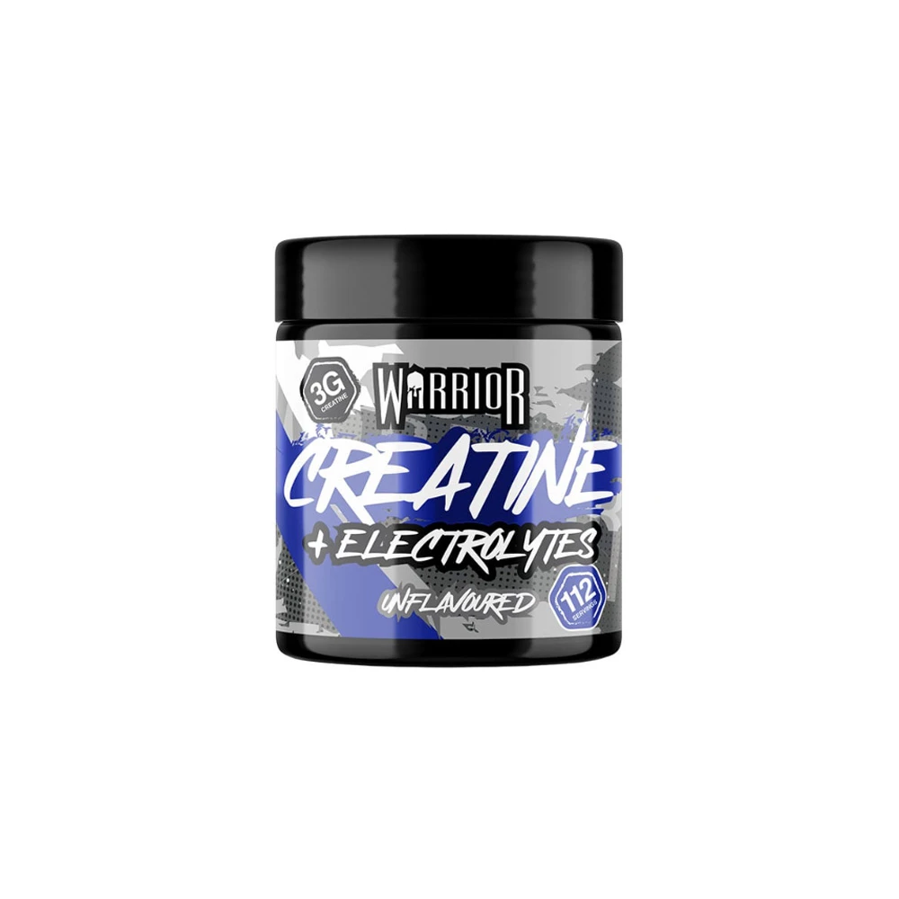 Warrior Creatine + Electrolytes Unflavoured Μονοϋδρική Κρεατίνη Με Ηλεκτρολύτες 360g