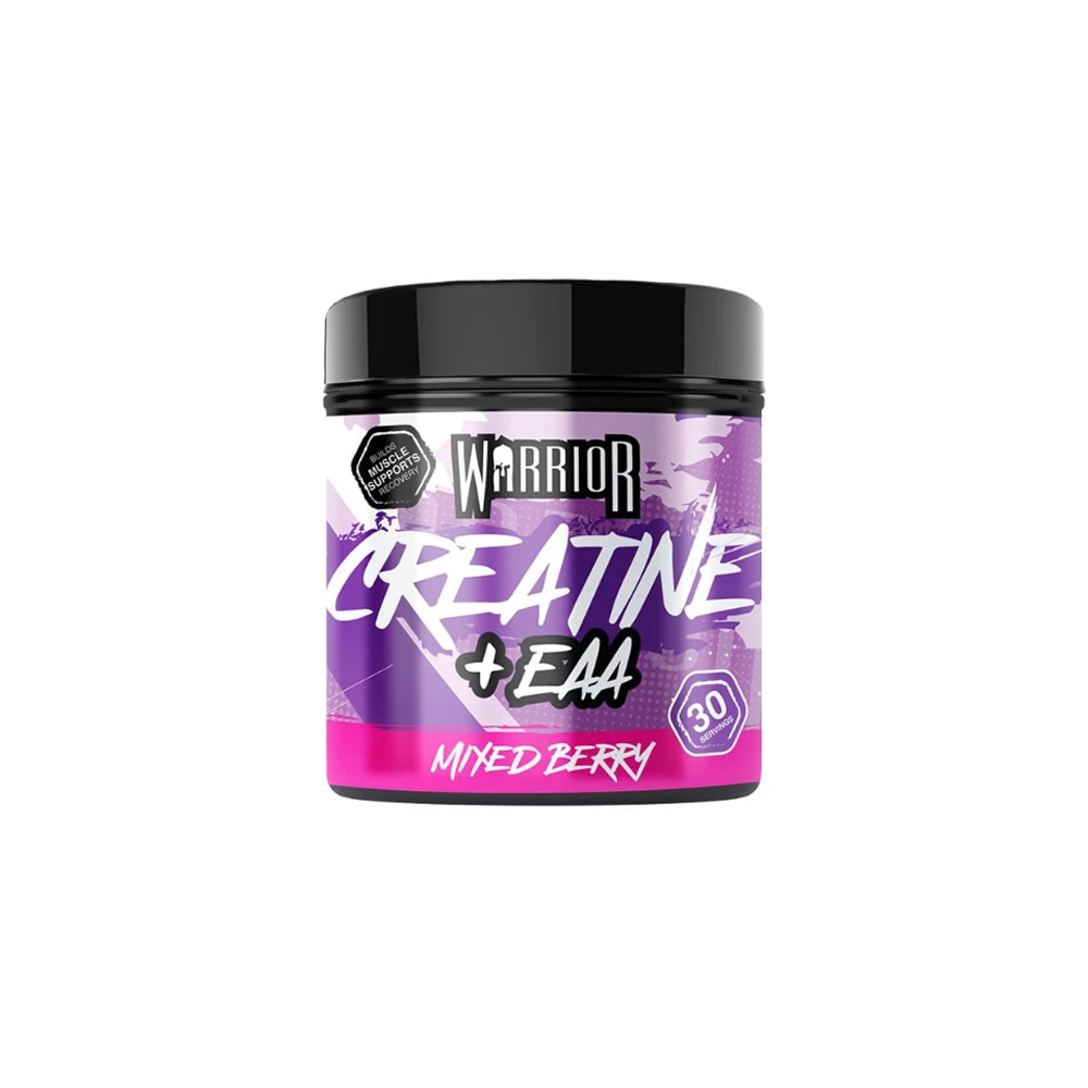 Warrior Creatine + EAA Μονοϋδρική Κρεατίνη Με Γεύση Mixed Berry 270g