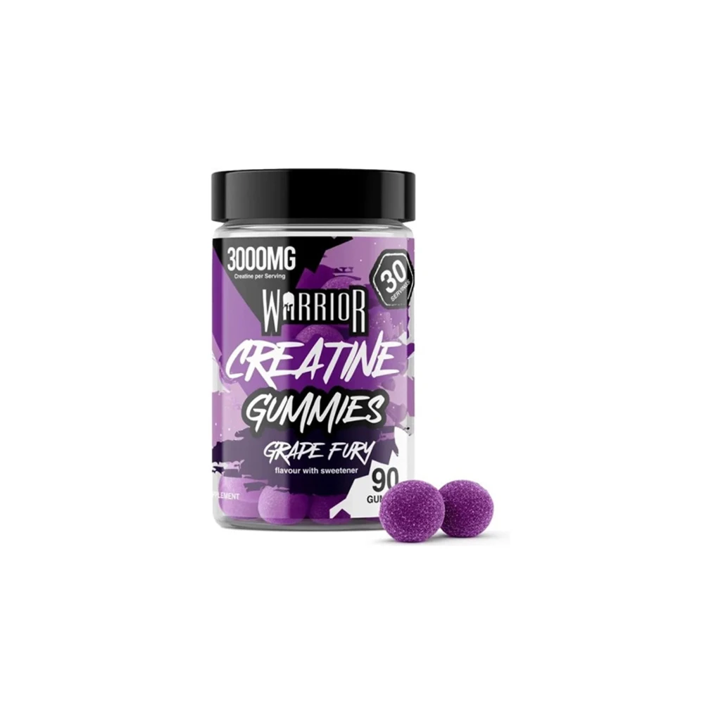 Warrior Creatine Gummies Με Γεύση Grape Fury 90gummies