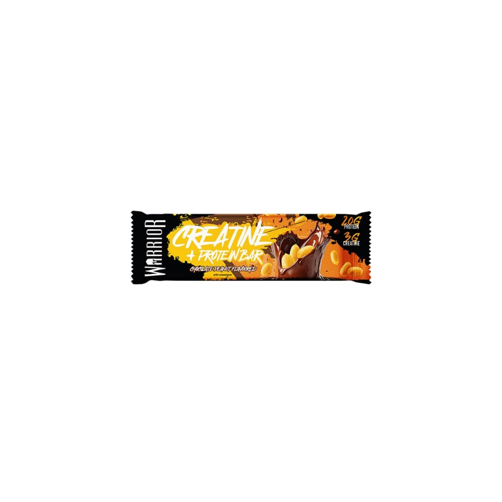 Warrior Creatine & Protein Μπάρα Κρεατίνης Mε Γεύση Chocolate Peanut 75gr