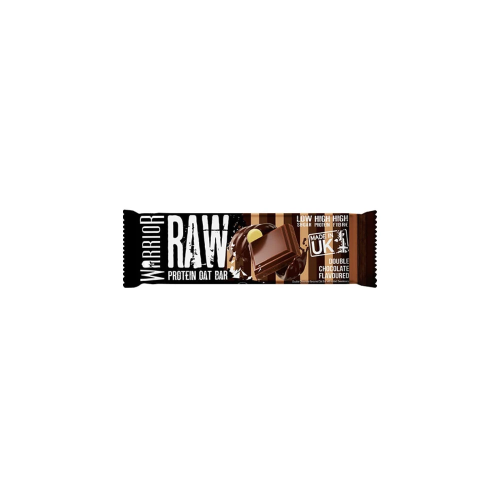 Warrior Raw Protein Bar With Oats & Double Chocolate Flavor 75gr